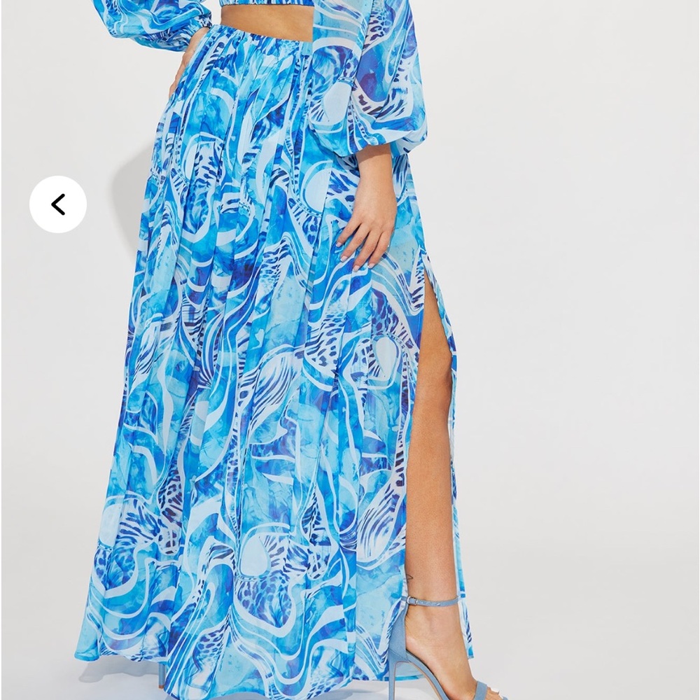 Fashion Nova Vibrant Blue Long Sleeve Dress - Picture 3 of 3
